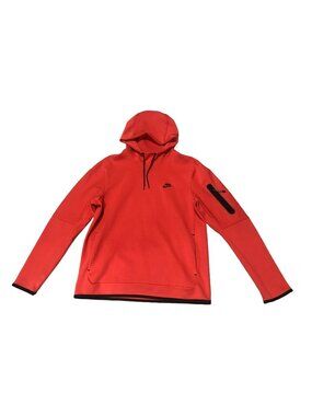 Nike Tech Fleece Pullover Hoodie Orange Mens 2XL